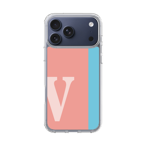 スリムプロテクションケース［ オリジナル - initial color line - V pink ］