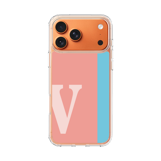 スリムプロテクションケース［ オリジナル - initial color line - V pink ］