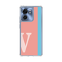 スリムプロテクションケース［ オリジナル - initial color line - V pink ］