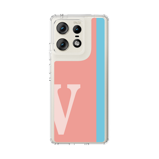 スリムプロテクションケース［ オリジナル - initial color line - V pink ］