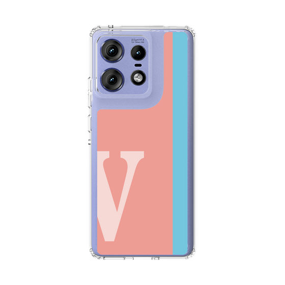 スリムプロテクションケース［ オリジナル - initial color line - V pink ］