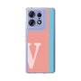 スリムプロテクションケース［ オリジナル - initial color line - V pink ］