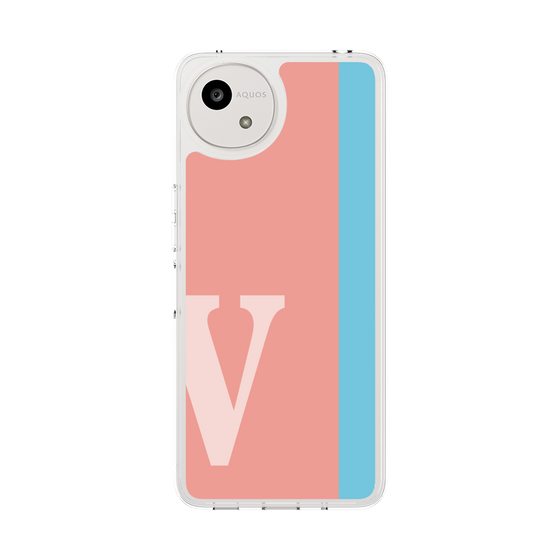 スリムプロテクションケース［ オリジナル - initial color line - V pink ］