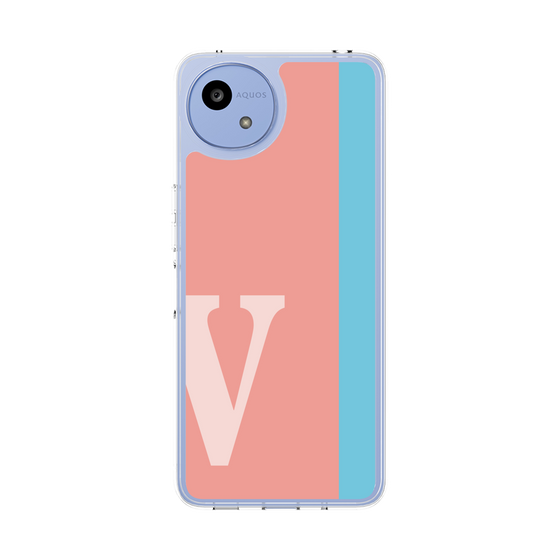 スリムプロテクションケース［ オリジナル - initial color line - V pink ］