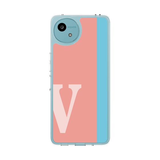 スリムプロテクションケース［ オリジナル - initial color line - V pink ］
