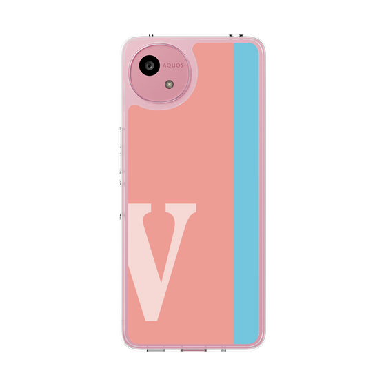 スリムプロテクションケース［ オリジナル - initial color line - V pink ］