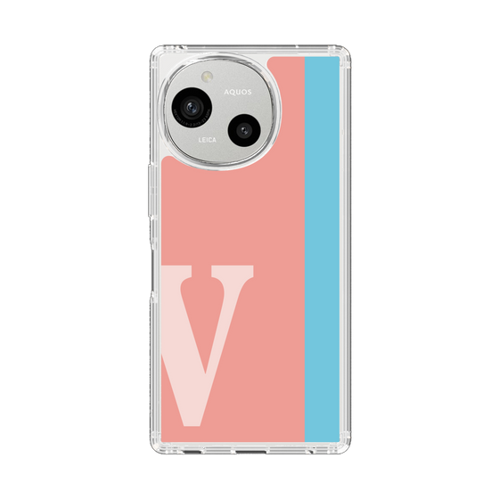 スリムプロテクションケース［ オリジナル - initial color line - V pink ］