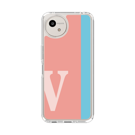 スリムプロテクションケース［ オリジナル - initial color line - V pink ］