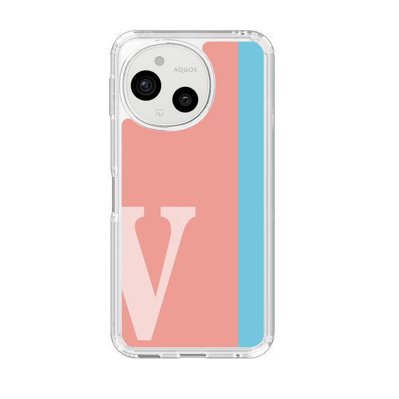 スリムプロテクションケース［ オリジナル - initial color line - V pink ］