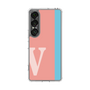 スリムプロテクションケース［ オリジナル - initial color line - V pink ］