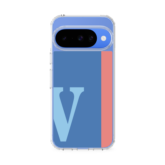 スリムプロテクションケース［ オリジナル - initial color line - V blue ］