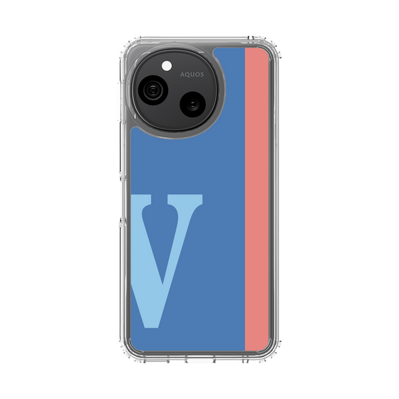 スリムプロテクションケース［ オリジナル - initial color line - V blue ］