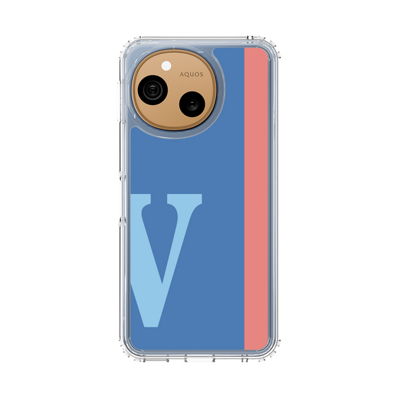 スリムプロテクションケース［ オリジナル - initial color line - V blue ］