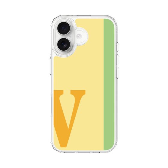 スリムプロテクションケース［ オリジナル - initial color line - V yellow ］