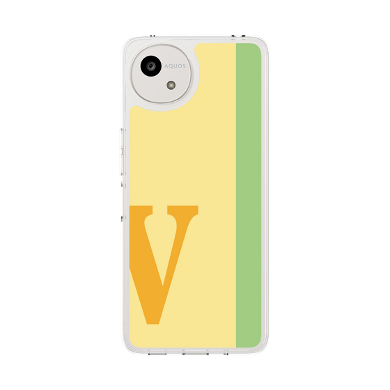 スリムプロテクションケース［ オリジナル - initial color line - V yellow ］