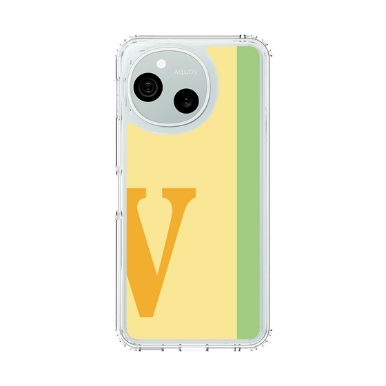 スリムプロテクションケース［ オリジナル - initial color line - V yellow ］