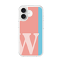スリムプロテクションケース［ オリジナル - initial color line - W pink ］
