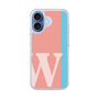 スリムプロテクションケース［ オリジナル - initial color line - W pink ］