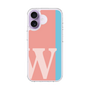 スリムプロテクションケース［ オリジナル - initial color line - W pink ］