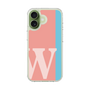 スリムプロテクションケース［ オリジナル - initial color line - W pink ］