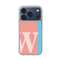 スリムプロテクションケース［ オリジナル - initial color line - W pink ］