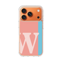 スリムプロテクションケース［ オリジナル - initial color line - W pink ］