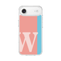 スリムプロテクションケース［ オリジナル - initial color line - W pink ］