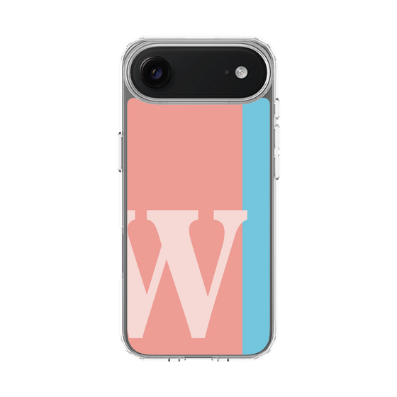 スリムプロテクションケース［ オリジナル - initial color line - W pink ］