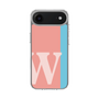 スリムプロテクションケース［ オリジナル - initial color line - W pink ］