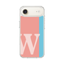 スリムプロテクションケース［ オリジナル - initial color line - W pink ］
