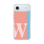 スリムプロテクションケース［ オリジナル - initial color line - W pink ］