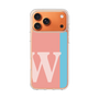 スリムプロテクションケース［ オリジナル - initial color line - W pink ］