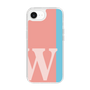 スリムプロテクションケース［ オリジナル - initial color line - W pink ］