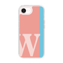 スリムプロテクションケース［ オリジナル - initial color line - W pink ］