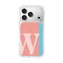 スリムプロテクションケース［ オリジナル - initial color line - W pink ］
