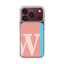 スリムプロテクションケース［ オリジナル - initial color line - W pink ］