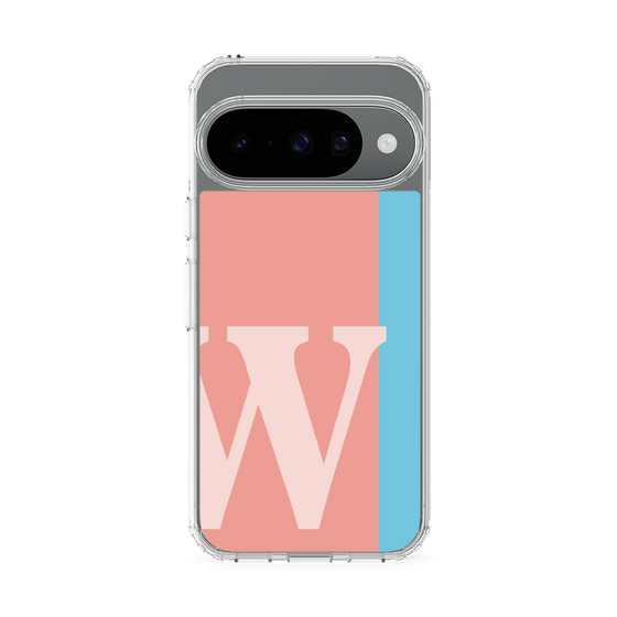 スリムプロテクションケース［ オリジナル - initial color line - W pink ］
