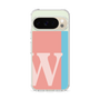 スリムプロテクションケース［ オリジナル - initial color line - W pink ］