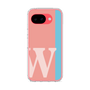 スリムプロテクションケース［ オリジナル - initial color line - W pink ］