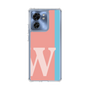 スリムプロテクションケース［ オリジナル - initial color line - W pink ］