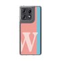 スリムプロテクションケース［ オリジナル - initial color line - W pink ］