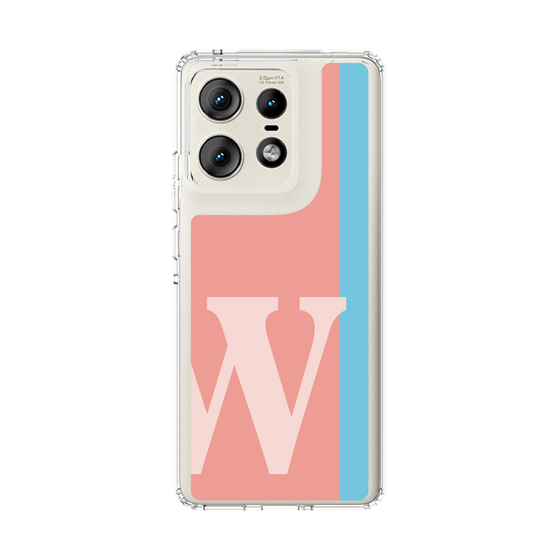 スリムプロテクションケース［ オリジナル - initial color line - W pink ］