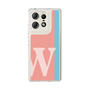 スリムプロテクションケース［ オリジナル - initial color line - W pink ］