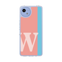 スリムプロテクションケース［ オリジナル - initial color line - W pink ］