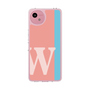 スリムプロテクションケース［ オリジナル - initial color line - W pink ］