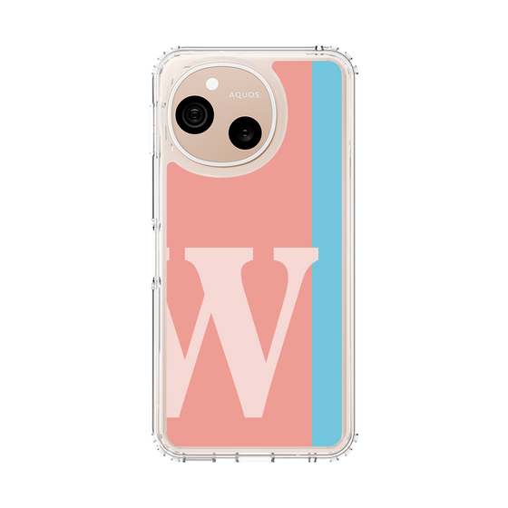 スリムプロテクションケース［ オリジナル - initial color line - W pink ］