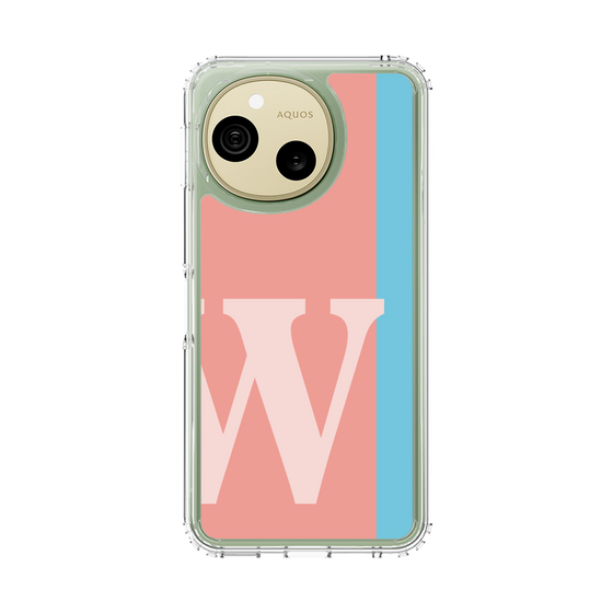 スリムプロテクションケース［ オリジナル - initial color line - W pink ］