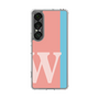 スリムプロテクションケース［ オリジナル - initial color line - W pink ］