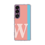 スリムプロテクションケース［ オリジナル - initial color line - W pink ］