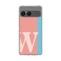 スリムプロテクションケース［ オリジナル - initial color line - W pink ］